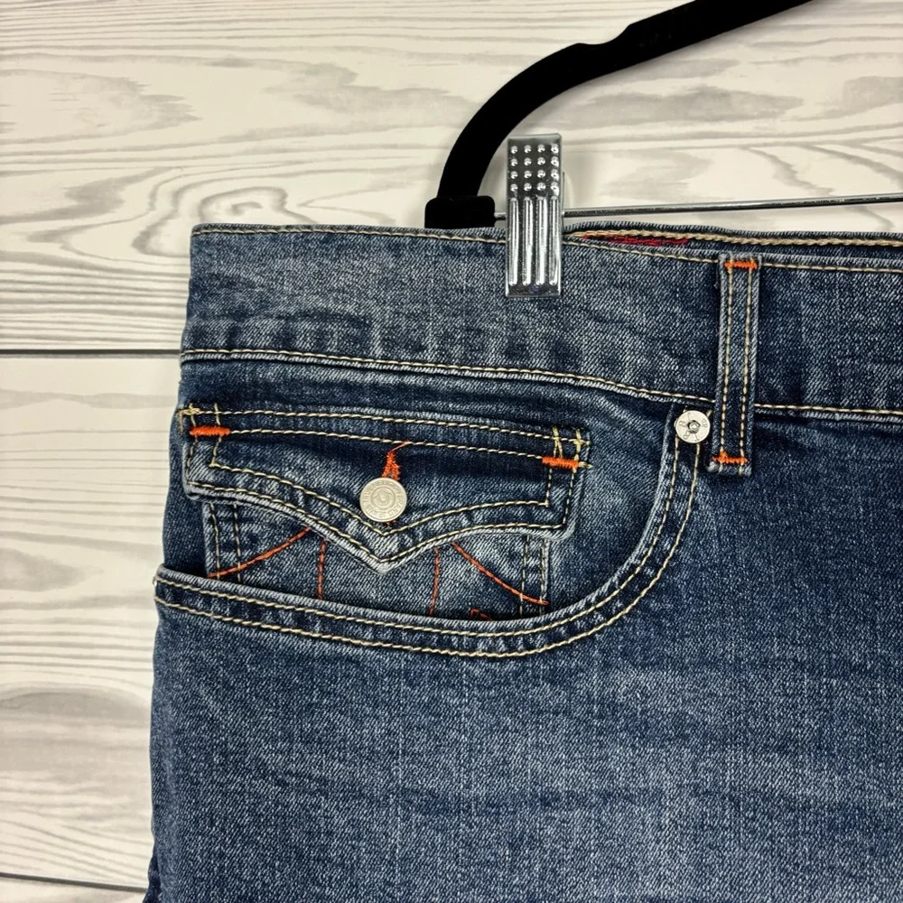 True Religion Geno Relaxed Slim Flap Jeans Size 42X32 NWT